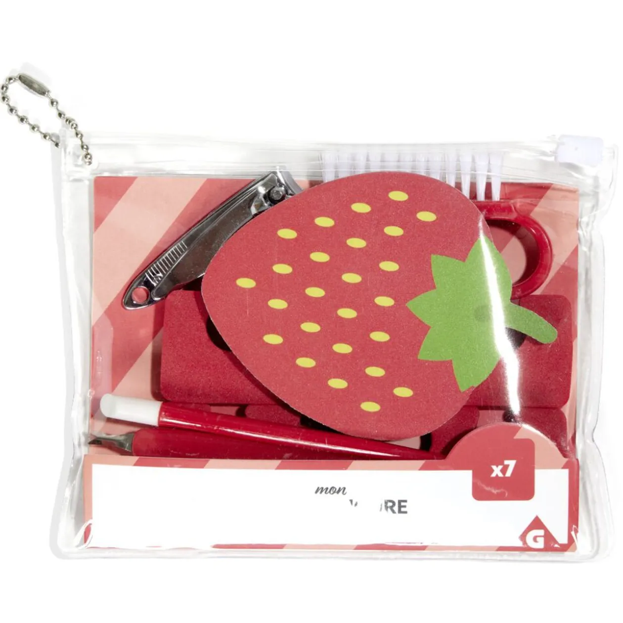 Pochette manucure et pédicure avec 7 accessoires - 3 modèles