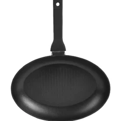 Poêle à poisson ronde en fonte compatible tous feux