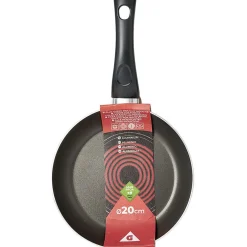 Poêle aluminium noir et rouge Ø20cm