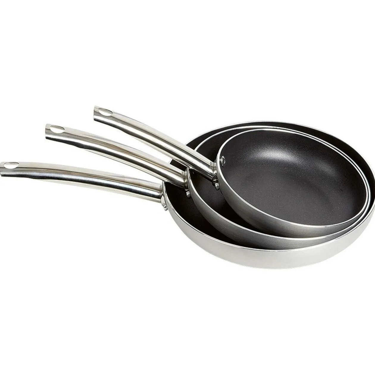 Poêle revêtement anti-adhérent x3 - Tous feux dont induction