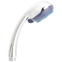 Pommeau de douche à 3 jets acier gris argenté