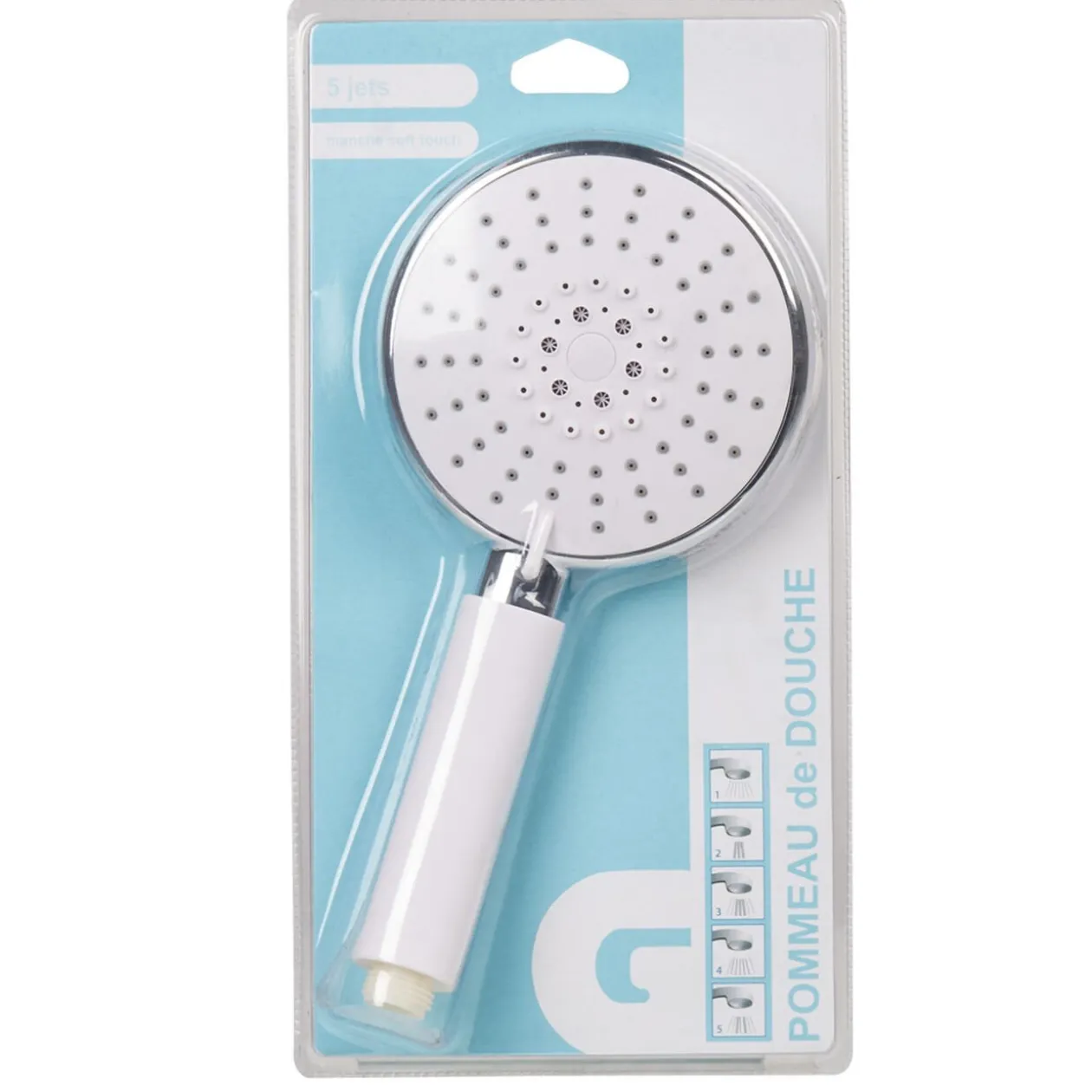 Pommeau douche 5 jets
