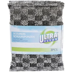 Éponge grattoir gris x3