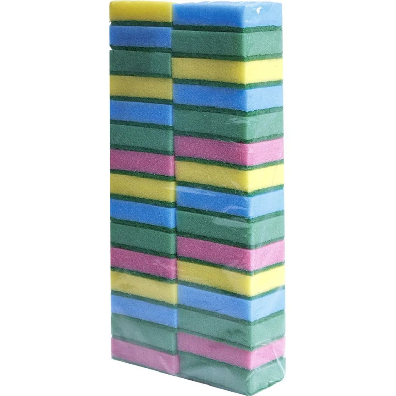Éponge multicolore x30
