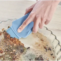 Éponge silicone 3 en 1 raclette grattoir L. 16,5 cm