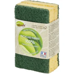 Éponge végétale grattante Nicols x2