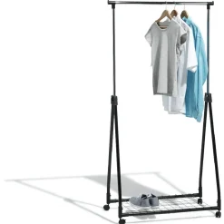 Portant à roulettes pliant hauteur extensible