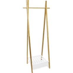 Portant bambou avec étagère pour accessoires 64x44xH160cm