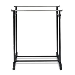 Portant double en métal L80xl42xH95/165 cm