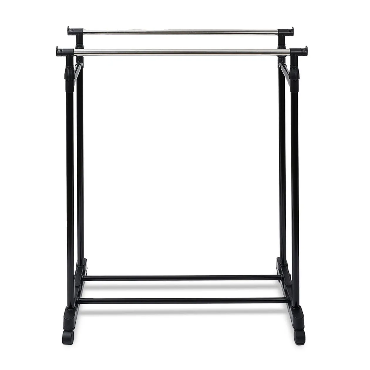 Portant double en métal L80xl42xH95/165 cm