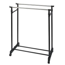 Portant double en métal L80xl42xH95/165 cm