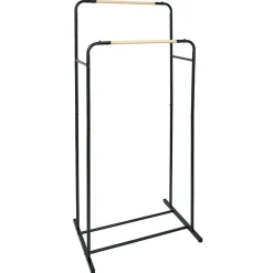 Portant double métal noir L70xl50xH50cm