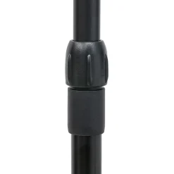 Portant réglable en métal avec tablette de rangement noir 86x43xH110/180cm