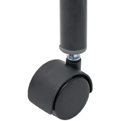 Portant réglable en métal avec tablette de rangement noir 86x43xH110/180cm