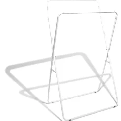 Portant vêtements double blanc