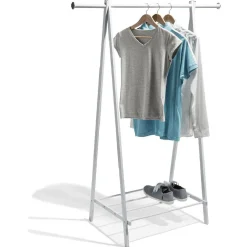 Portant vêtements simple blanc