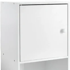 Porte Box Cube bois blanc