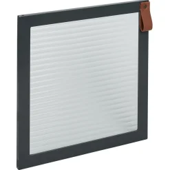 Porte Box Cube 32,2xH32,2x1,2cm bois et verre