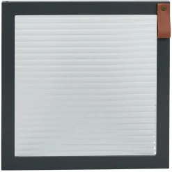 Porte Box Cube 32,2xH32,2x1,2cm bois et verre