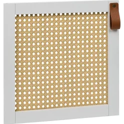 Porte cannage Box Cube 32,2x32,2x1,2cm bois blanc