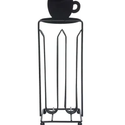 Porte capsules à café en métal design tasse noir