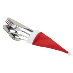 Porte couverts en forme de bonnet de Noël x4