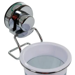 Porte gobelet à ventouse gris blanc