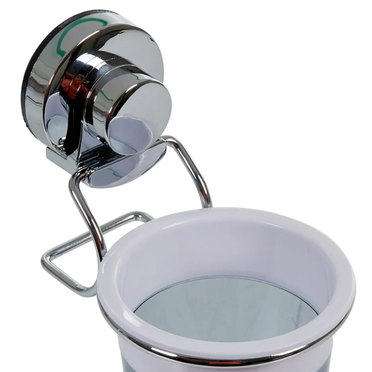 Porte gobelet à ventouse gris blanc