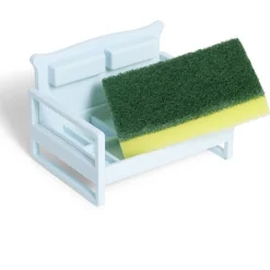 Porte éponge forme canapé bleu ou marron