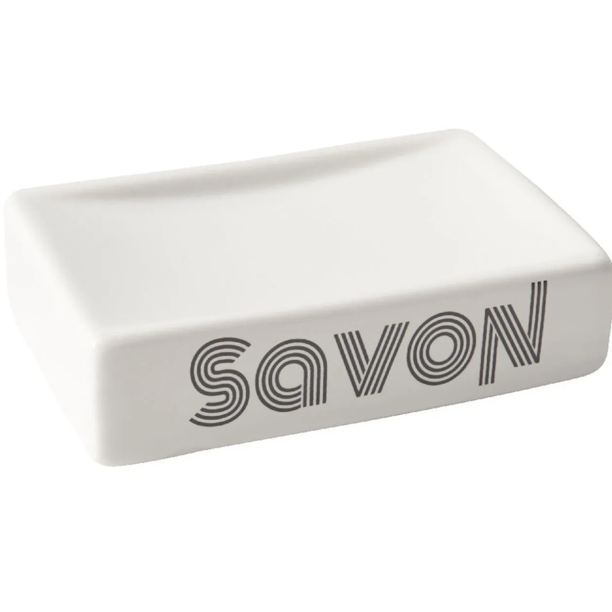 Porte savon avec inscription savon