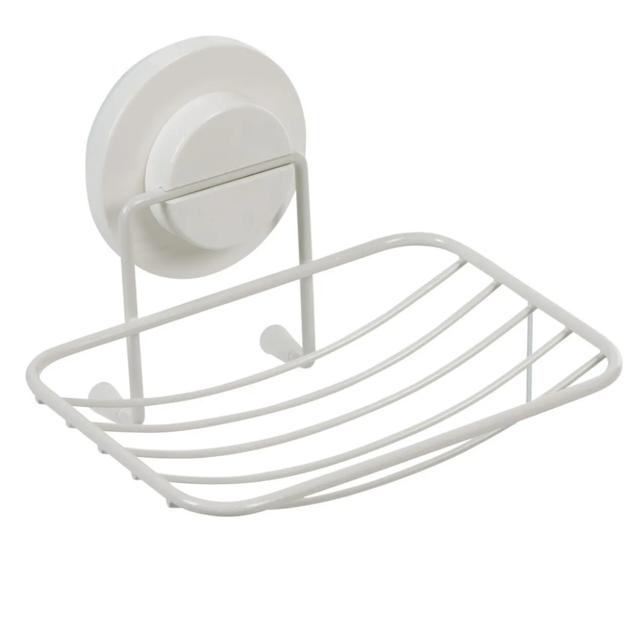 Porte savon blanc à ventouse blanc