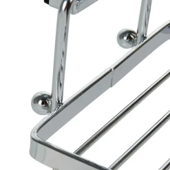 Porte savon blanc à ventouse gris