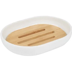 Porte savon blanc naturel