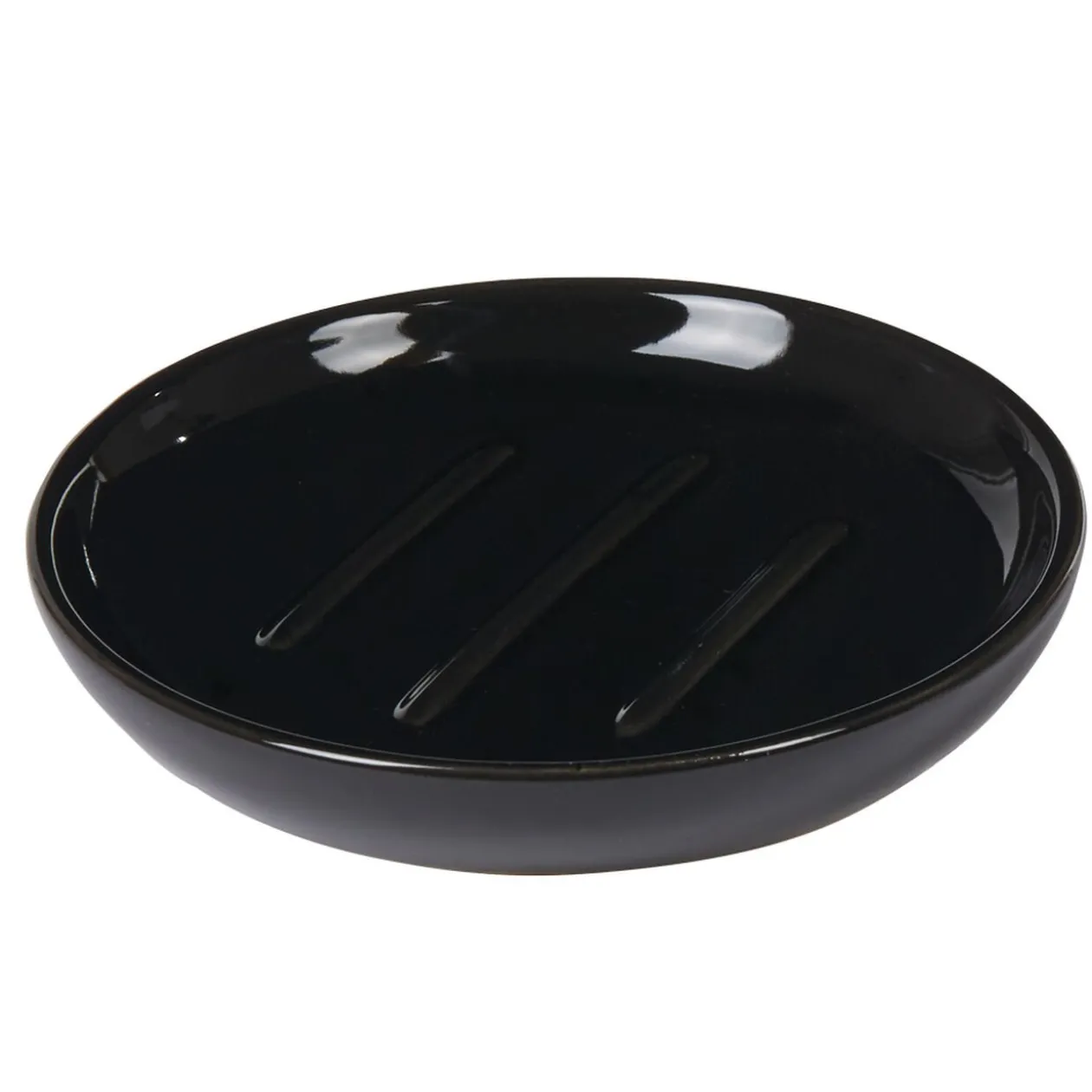 Porte savon céramique noir