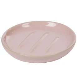 Porte savon céramique rose