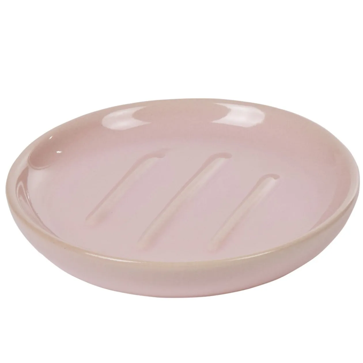 Porte savon céramique rose