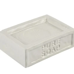 Porte savon écru avec inscription pure soap