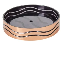 Porte savon cuivre et gris chromé