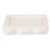 Porte savon design blanc froissé