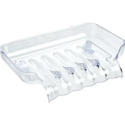 Porte savon en plastique bleu