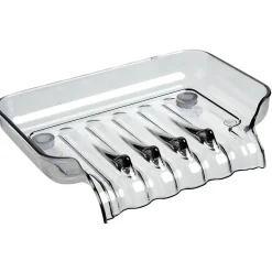 Porte savon en plastique bleu