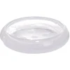 Porte savon en verre transparent et blanc Sunflow Ø12,4xH3cm