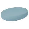 Porte savon Rubber céramique bleu