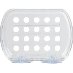 Porte savon transparent à ventouse