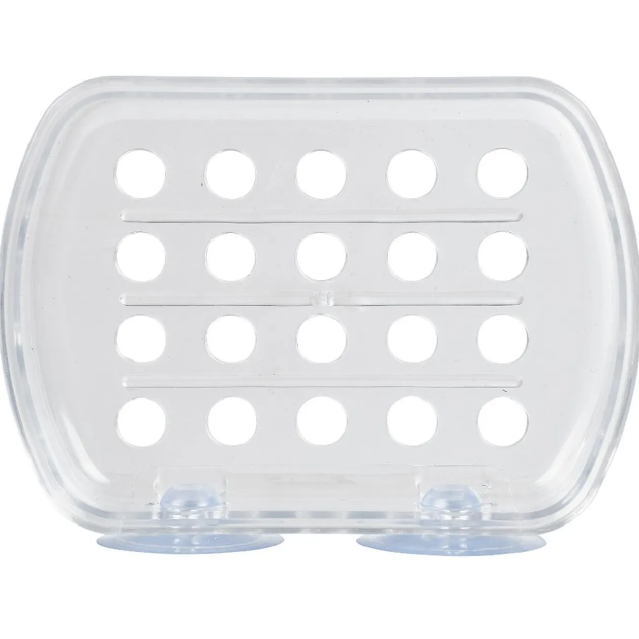 Porte savon transparent à ventouse