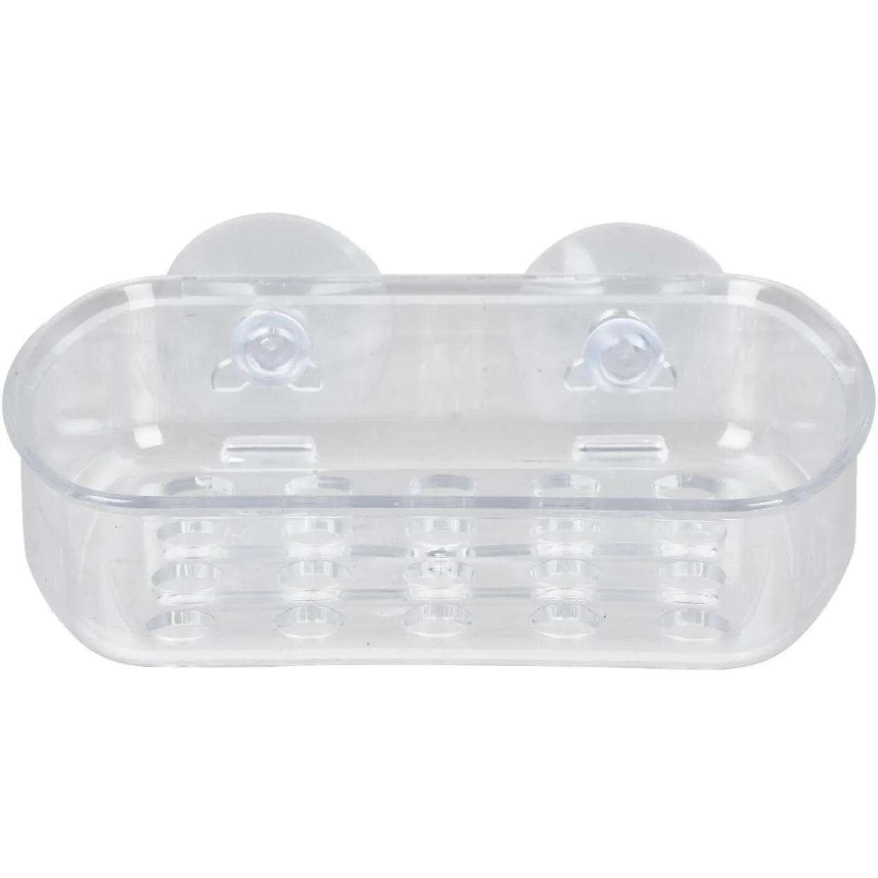 Porte savon transparent à ventouse