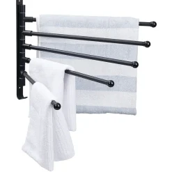 Porte serviette 5 niveaux noir