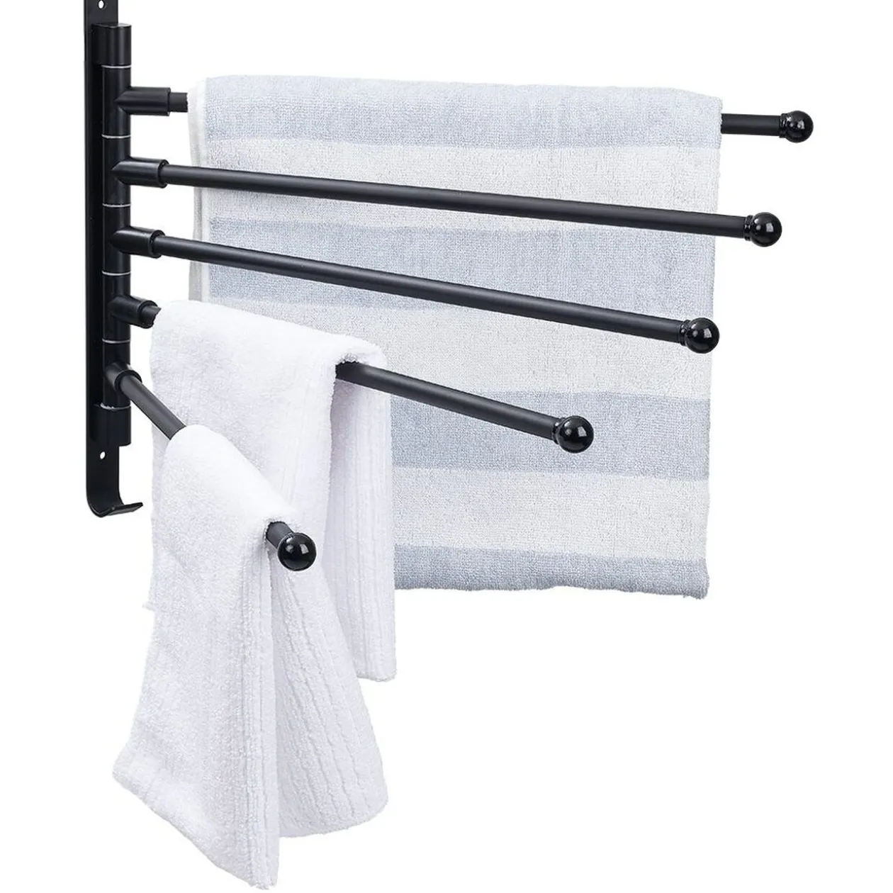 Porte serviette 5 niveaux noir