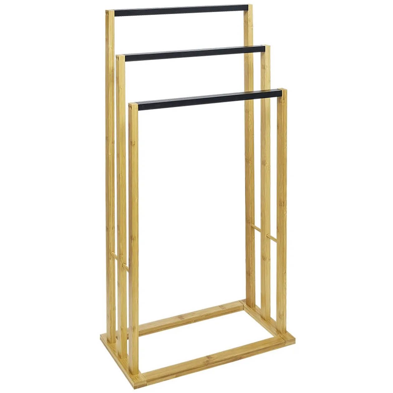 Porte serviette 3 niveaux bambou marron