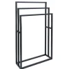 Porte serviette 3 niveaux métal noir